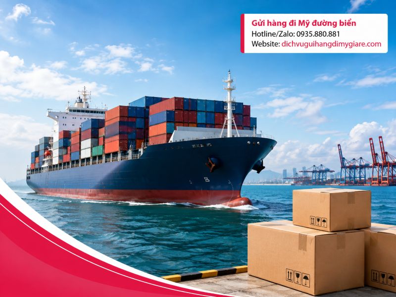 Gửi hàng đi Mỹ đường biển