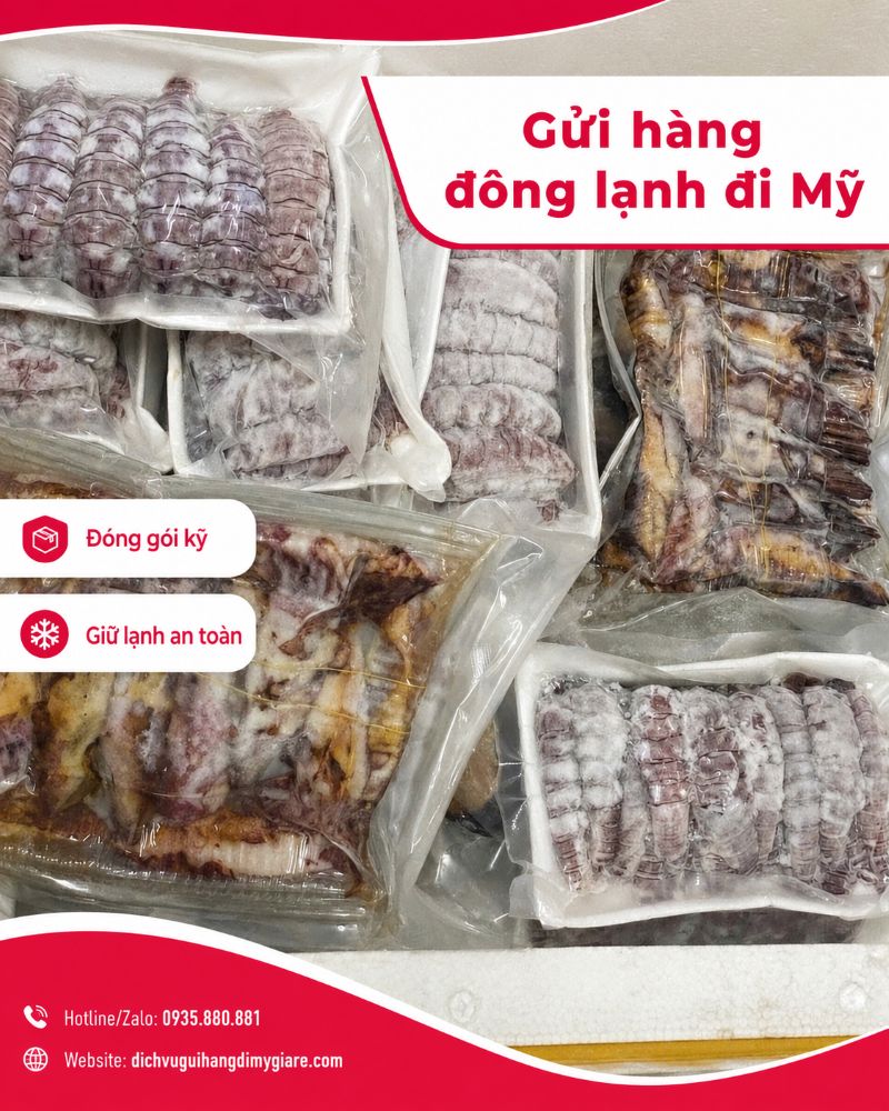 Gửi hàng đông lạnh đi Mỹ tại TPHCM