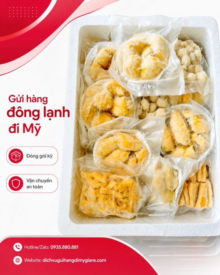 Gửi hàng đông lạnh đi Mỹ tại TPHCM