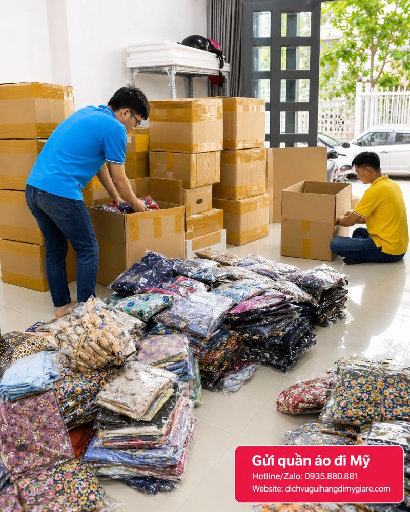 Gửi quần áo đi Mỹ tại TPHCM