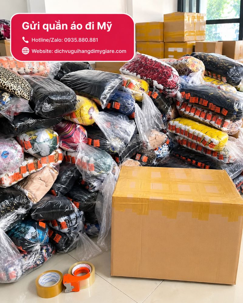 Gửi quần áo đi Mỹ tại TPHCM