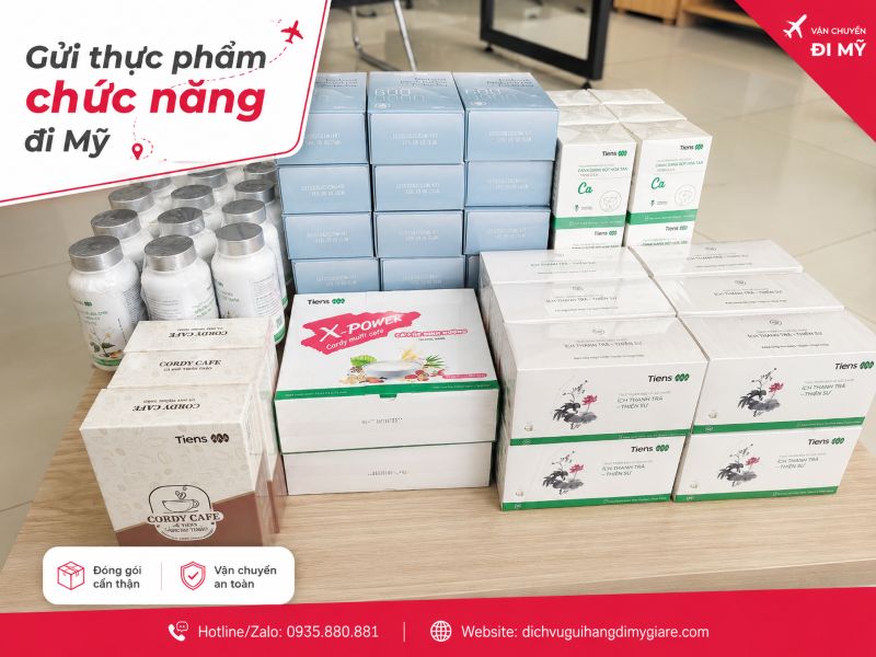 Gửi thực phẩm chức năng đi Mỹ tại TPHCM