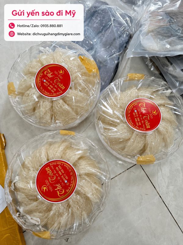 Gửi yến sào đi Mỹ giá rẻ tại TPHCM