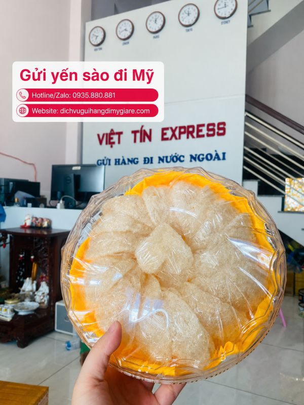 Gửi yến sào đi Mỹ giá rẻ tại TPHCM