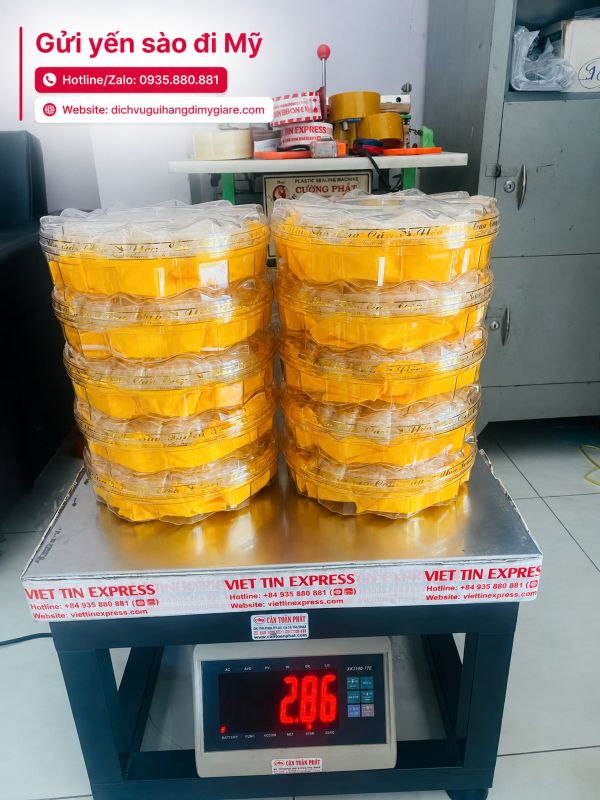Gửi yến sào đi Mỹ giá rẻ tại TPHCM