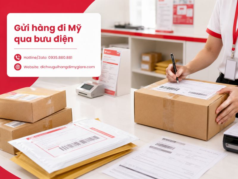 Gửi hàng đi Mỹ qua bưu điện tại TPHCM