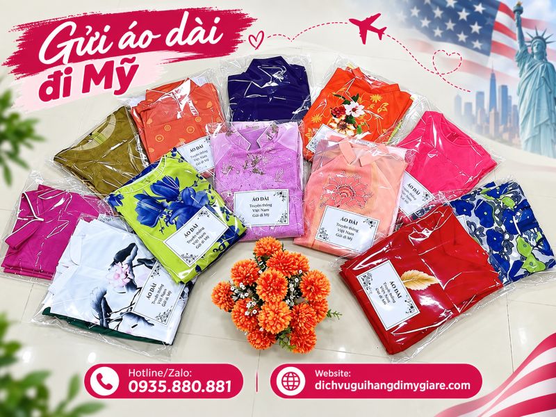 Gửi áo dài đi Mỹ tại TPHCM