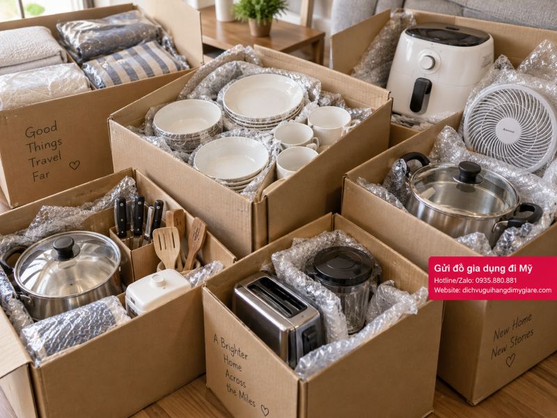 Gửi đồ gia dụng đi Mỹ tại TPHCM