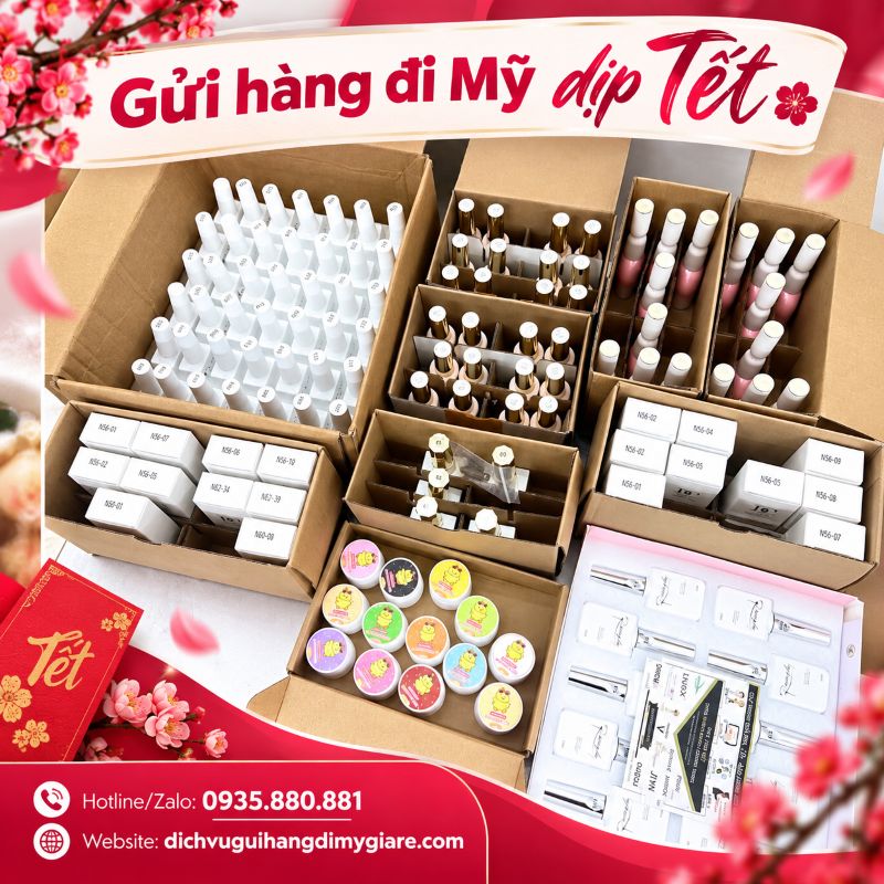 Gửi hàng đi Mỹ dịp Tết