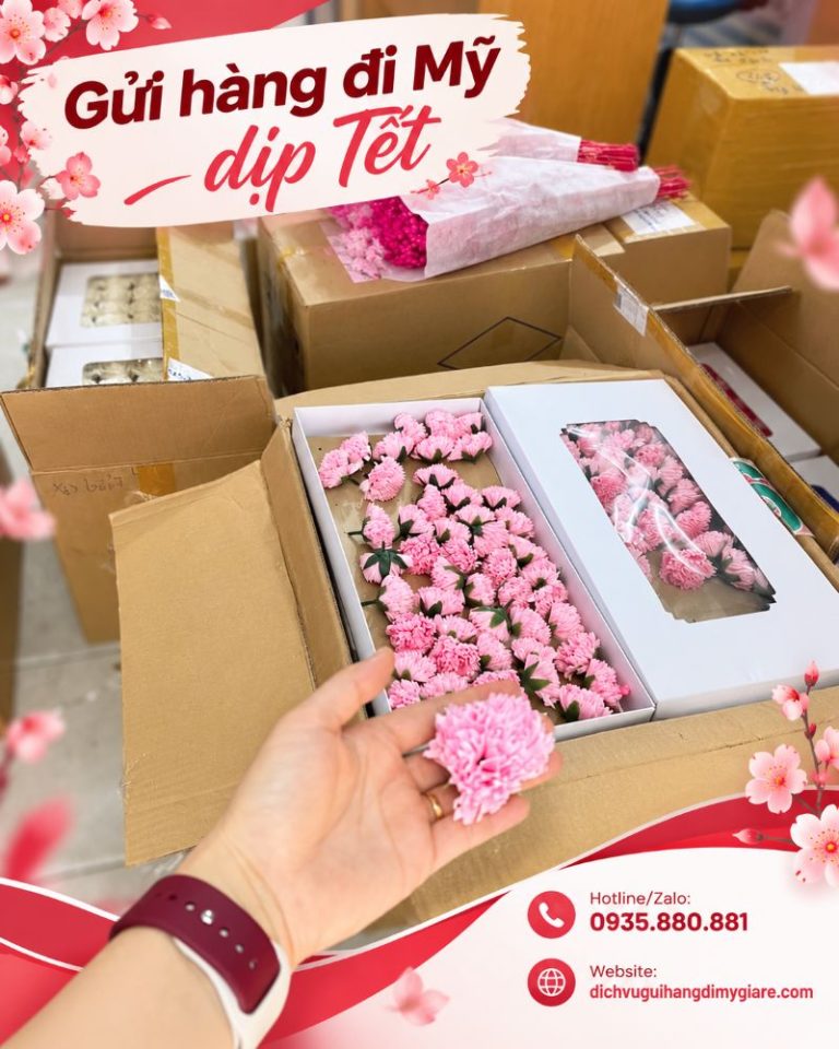 Gửi hàng đi Mỹ dịp Tết