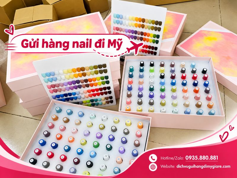 Gửi hàng nail đi Mỹ tại TPHCM