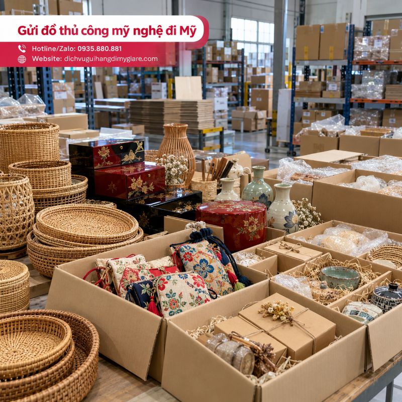 Gửi đồ thủ công mỹ nghệ đi Mỹ tại TPHCM