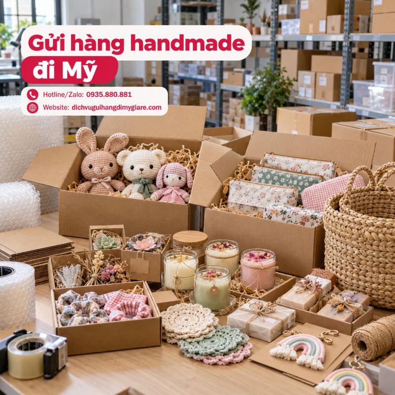 Gửi hàng handmade đi Mỹ tại TPHCM