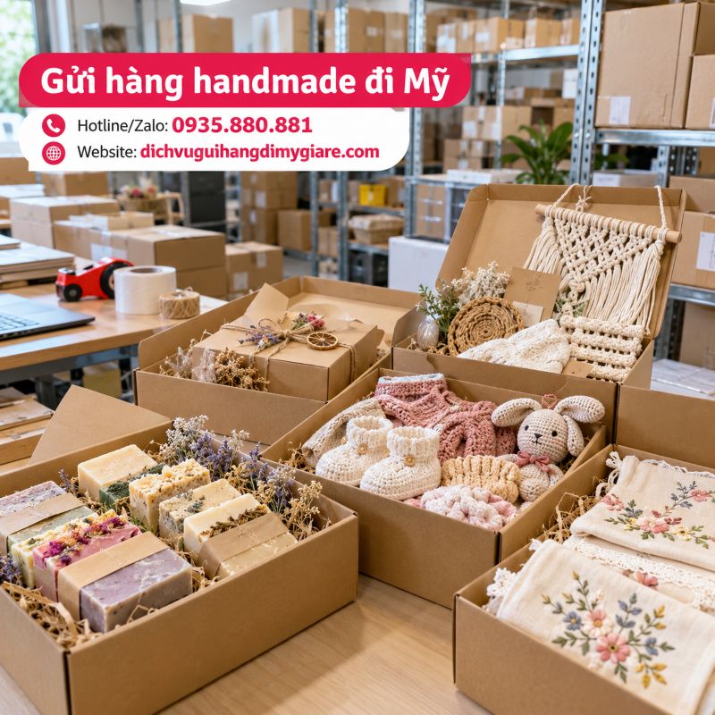 Gửi hàng handmade đi Mỹ tại TPHCM